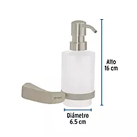 Dispensador de jabón, satinado, Riviera - RIA-75N / 45227 Dispensador de jabón, satinado, Riviera - RIA-75N / 45227
