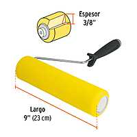 Rodillo para pintar, esponja 9 x 3/8', superficies lisas - ROPI-910E / 13841