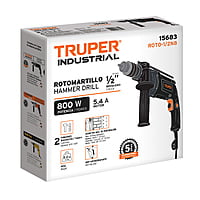 Rotomartillo 1/2' 750 W, industrial, Truper - ROTO-1/2N8 / 15683 Rotomartillo 1/2' 750 W, industrial, Truper - ROTO-1/2N8 / 15683