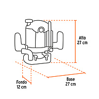 ROU-N3 Rebajadora industrial 1-3/4 HP Truper