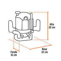 ROU-NX2 Rebajadora industrial 2-1/2 HP Truper ROU-NX2 Rebajadora industrial 2-1/2 HP Truper