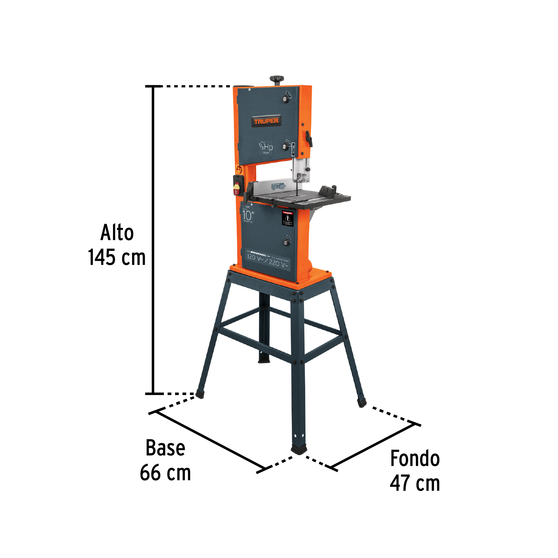 Sierra cinta 10' de 1/3 HP - SCI-10 / 16277