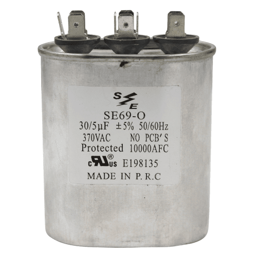 Capacitor Doble 30/5 Mf 370 Vac +/- 5%, Ovalado - Se69-O