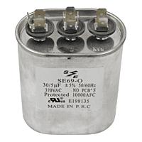 Capacitor Doble 30/5 Mf 370 Vac +/- 5%, Ovalado - Se69-O