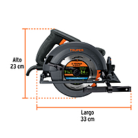 Sierra circular 7-1/4' 1800 W, industrial, Truper - SICI-7-1/4N4 / 11779 Sierra circular 7-1/4' 1800 W, industrial, Truper - SICI-7-1/4N4 / 11779