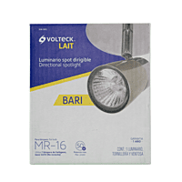 Luminario de sobreponer con 1 spot base GU10, Volteck - SOB-301S / 48432