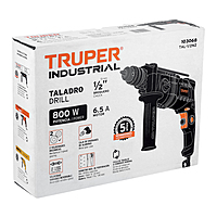 Taladro de 1/2" 800 W dos velocidades, industrial, Truper 103068 / TAL-1/2N2 - 1665 / TAL-1/2N