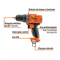 Taladro 1/2', 20V, sin accesorios, PRO, 103250 - TALI-20AS