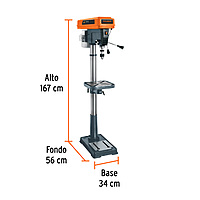 Taladro de piso 17", 1-1/2 HP (1200 W), broquero 5/8",Truper TAPI-17 / 16182 Taladro de piso 17", 1-1/2 HP (1200 W), broquero 5/8",Truper TAPI-17 / 16182
