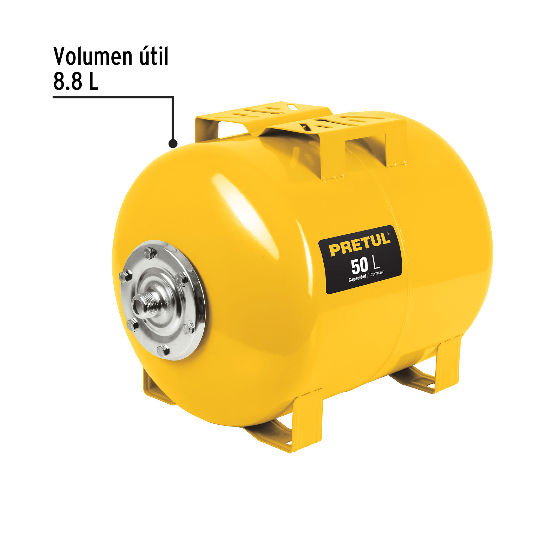 Tanque para bombas hidroneumáticas HIDR-1/2X50P, Pretul - TAN-HIDR-1/2X50P / 27041 Tanque para bombas hidroneumáticas HIDR-1/2X50P, Pretul - TAN-HIDR-1/2X50P / 27041