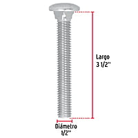 Bolsa con 20 tornillos 1/2' x 3-1/2' tipo coche - TORC-1/2X3-1/2 / 44751 Bolsa con 20 tornillos 1/2' x 3-1/2' tipo coche - TORC-1/2X3-1/2 / 44751