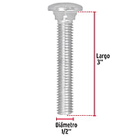 Bolsa con 20 tornillos 1/2' x 3' tipo coche - TORC-1/2X3 / 44750 Bolsa con 20 tornillos 1/2' x 3' tipo coche - TORC-1/2X3 / 44750