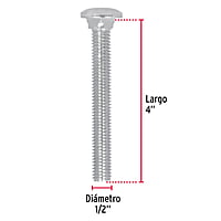 Bolsa con 15 tornillos 1/2' x 4' tipo coche - TORC-1/2X4 / 44752 Bolsa con 15 tornillos 1/2' x 4' tipo coche - TORC-1/2X4 / 44752