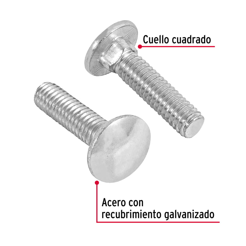 Bolsa con 60 tornillos 5/16' x 1-1/4' tipo coche - TORC-5/16X1-1/4 / 44721 Bolsa con 60 tornillos 5/16' x 1-1/4' tipo coche - TORC-5/16X1-1/4 / 44721
