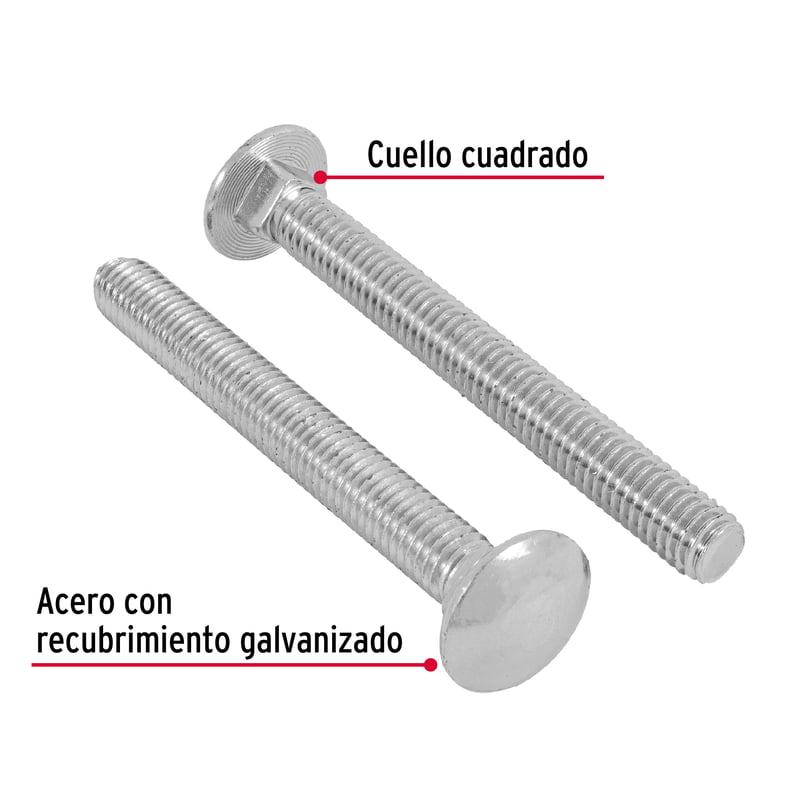Bolsa con 20 tornillos 7/16' x 4' tipo coche - TORC-7/16X4 / 44744