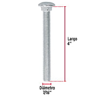 Bolsa con 20 tornillos 7/16' x 4' tipo coche - TORC-7/16X4 / 44744