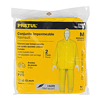 Conjunto impermeable,PVC,espesor 0.10mm,talla grande, Pretul - TRA-PRO-M-P / 27094