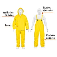 Conjunto impermeable, talla chica, PVC - TRA-PRO-S / 14417 Conjunto impermeable, talla chica, PVC - TRA-PRO-S / 14417