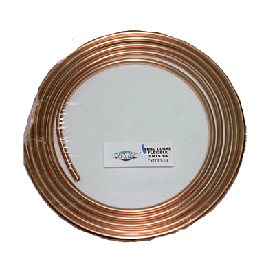 Tubo Cobre Flexible 1/2 3M - Tcf-12-3