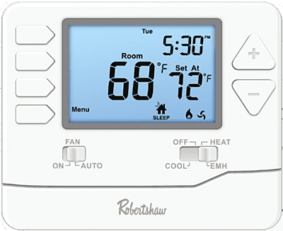 Termostato Programable, 7 dias, 5-1-1, NP, Ajuste EmH, 2H/1C - RS9210