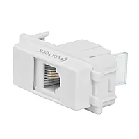 Toma de teléfono, línea Italiana, color blanco - TE-IB / 48140 Toma de teléfono, línea Italiana, color blanco - TE-IB / 48140