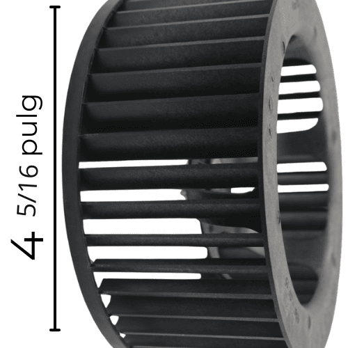 Turbina Condensador Modelo MAPS1411H Largo 4 5/16 Ancho 9 13/16 Flecha 1/4 - 12100103A00062-1 Turbina Condensador Modelo MAPS1411H Largo 4 5/16 Ancho 9 13/16 Flecha 1/4 - 12100103A00062-1