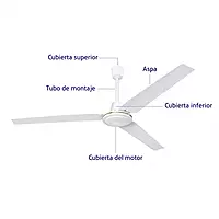Ventilador de techo, 56', Volteck - VENT-56 / 46560