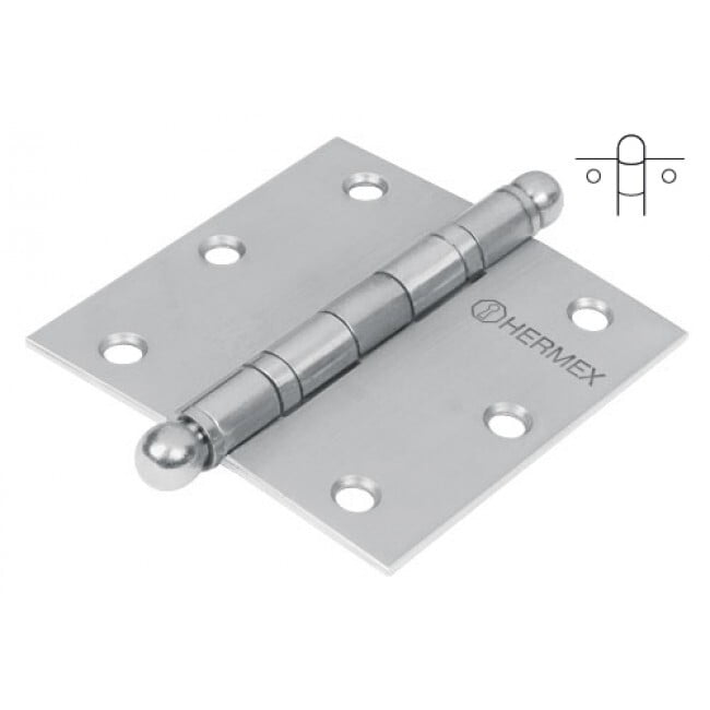Bisagra cuadrada 2', acero inoxidable, redonda - BC-204R / 43220 Bisagra cuadrada 2', acero inoxidable, redonda - BC-204R / 43220