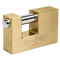 Candado antipalanca, 75mm, cuerpo de latón, llave tetra - COR-75X / 43353