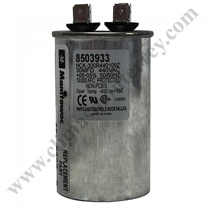 Capacitor De Trabajo 115/230 V, 30 Mfd, 50/60 Hz, 1Ph Manitowoc - 8503933