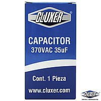 Capacitor de Trabajo, 35Mf, 370VAC +-5%, 50/60Hz, Cluxer CXC37035