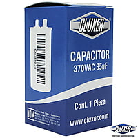 Capacitor de Trabajo, 35Mf, 370VAC +-5%, 50/60Hz, Cluxer CXC37035