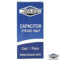 Capacitor de Trabajo, 50Mf, 370VAC +-5, 50/60Hz, Cluxer CXC37050 Capacitor de Trabajo, 50Mf, 370VAC +-5, 50/60Hz, Cluxer CXC37050