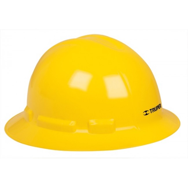 Casco de seguridad, ala ancha, amarillo - CAS-AX / 10566