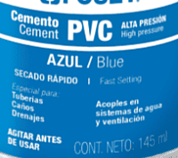 Cemento azul para PVC, hasta 12', bote 145 ml - PPVCA-145 / 42025 Cemento azul para PVC, hasta 12', bote 145 ml - PPVCA-145 / 42025