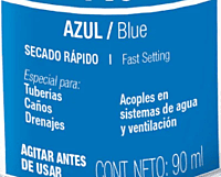 Cemento azul para PVC, hasta 12', bote 90 ml - PPVCA-90 / 42024 Cemento azul para PVC, hasta 12', bote 90 ml - PPVCA-90 / 42024