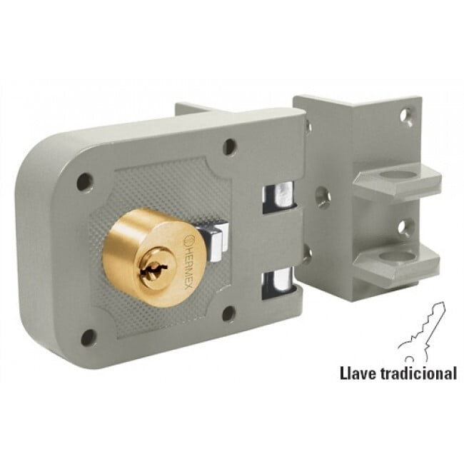 Cerradura sobreponer, puerta corrediza, clásica, derecha - CS-65D / 43493