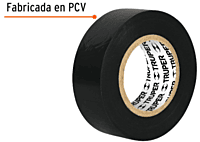 Cinta de aislar de 9 m x 19 mm, negra, Truper - M-22 / 12501