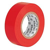 Cinta de aislar de 9 m x 19 mm, roja, Truper - M-22R / 13513
