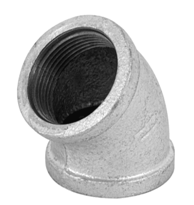 Codo 45°, acero galvanizado, 1-1/4' - CG-864 / 48752