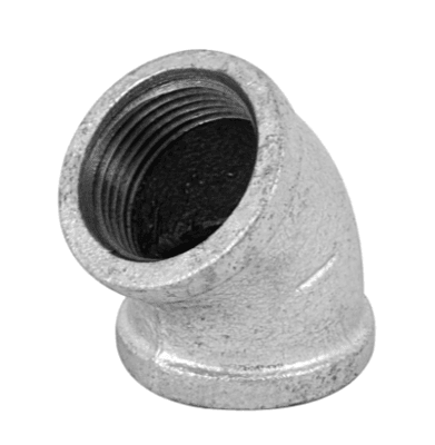 Codo 45°, acero galvanizado, 1' - CG-863 / 47541