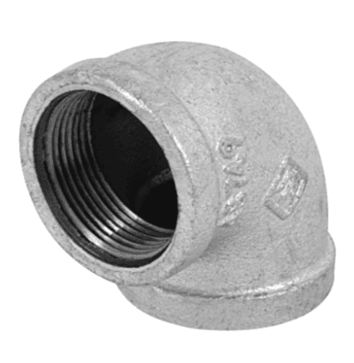 Codo 90°, acero galvanizado, 1-1/4' - CG-504 / 48749