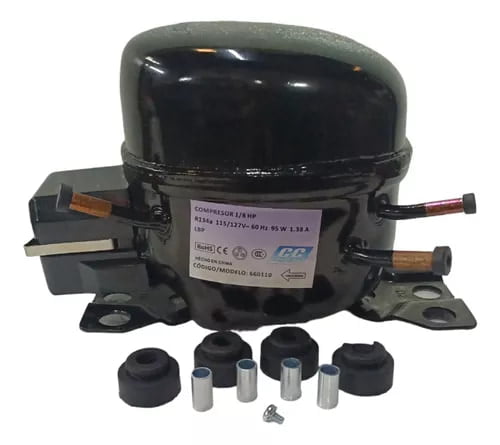 COMPRESOR 1/8 HP 115/127V 60Hz R134 1PH - 660110 COMPRESOR 1/8 HP 115/127V 60Hz R134 1PH - 660110