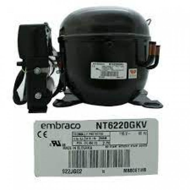 COMPRESOR HERMETICO EMBRACO 3/4 HP R404A MBP 115/1 - NT6220GKV COMPRESOR HERMETICO EMBRACO 3/4 HP R404A MBP 115/1 - NT6220GKV