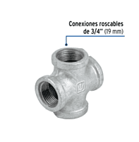 Cruz, acero galvanizado, 3/4' - CG-522 / 48744 Cruz, acero galvanizado, 3/4' - CG-522 / 48744