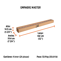 Extensión de acero para rodillo, 2.4 m - EXTM-24 / 10548