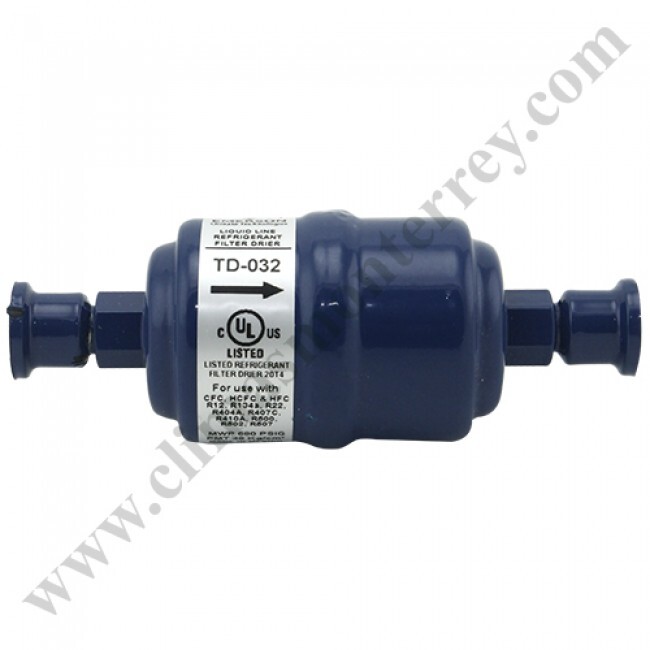 Filtro Deshidratador Linea De Liquido Sellado 3/8 Fler Cap. 1/4 Ton. Emerson - Td-033