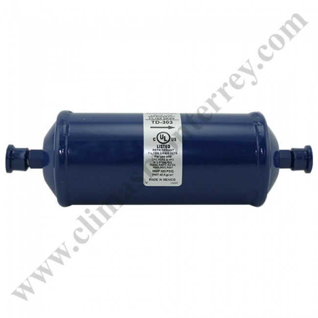 Filtro Deshidratador Linea De Liquido Sellado 3/8 Fler Cap. 3 Ton. Emerson - Td-303