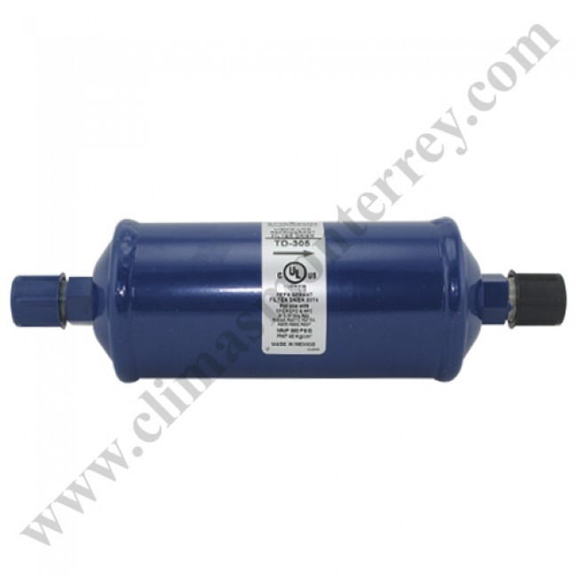 Filtro Deshidratador Linea De Liquido Sellado 5/8 Fler, Cap. 7.5 Ton. Emerson - Td-305 Filtro Deshidratador Linea De Liquido Sellado 5/8 Fler, Cap. 7.5 Ton. Emerson - Td-305