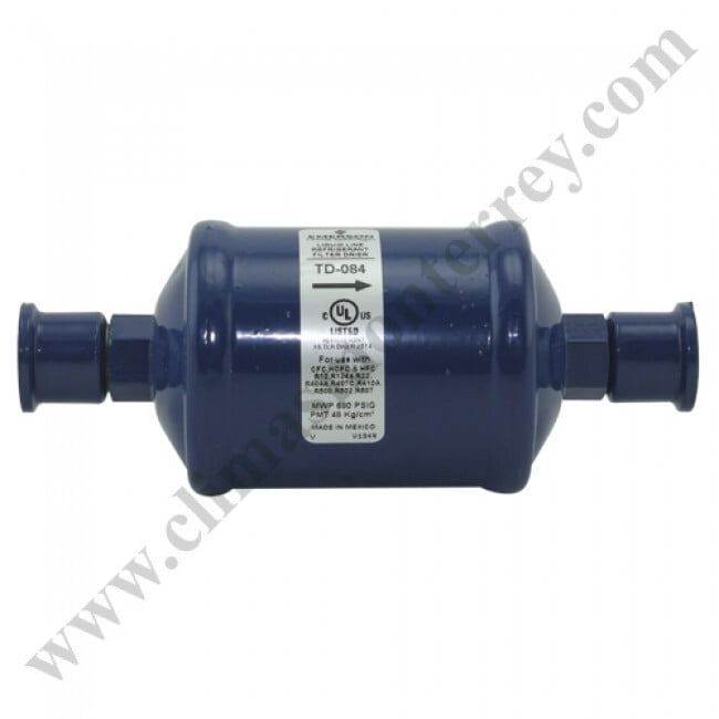Filtros Deshidratadores Línea de Líquido Sellados TD Alta Capacidad de Retencion de Humedad, Acidez y Suciedad Conexión 1/2 Flare -905- TD-084 Filtros Deshidratadores Línea de Líquido Sellados TD Alta Capacidad de Retencion de Humedad, Acidez y Suciedad Conexión 1/2 Flare -905- TD-084